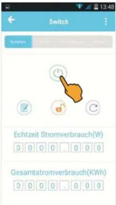 Switch Echtzeit Stromverbrauch(W) Gesamtstromverbrauch(KWh)