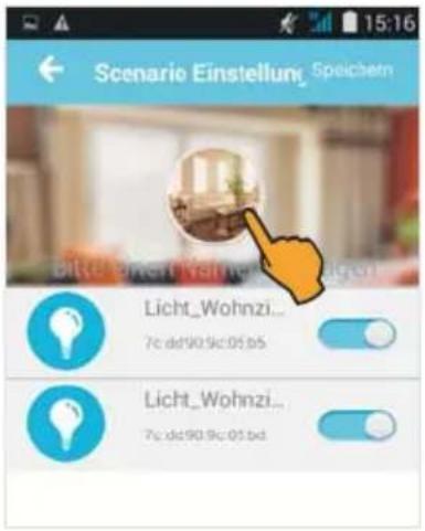 Scenario Einstellung Speichern Licht_Wohnzi... 7c dd90.9c 05 bd Licht_Wohnzi... 7c dd90.9c 05 bd
