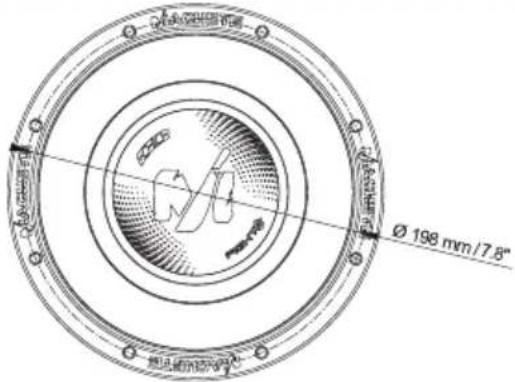 Ø 198 mm/7.8" ∅ 200mm Ø 200mm Ø 200mm