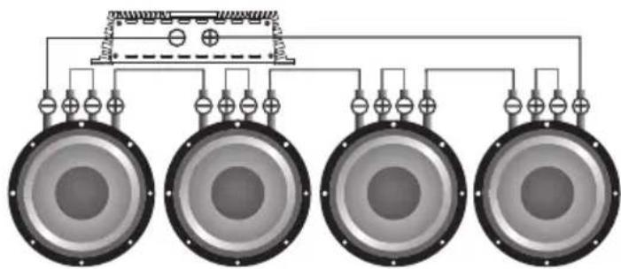 Deaf Bonce MF-12S D2/D4 - Subwoofers in series, coils in parallel - 6