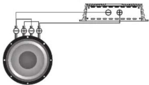 Deaf Bonce MF-12S D2/D4 - One subwoofer, coils in parallel - 1