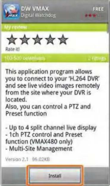 DW VMAX Digital Watchdog FREE My review! Rate it! 100-500 downloads This application program allows you to connect to your 'H.264 DVR' and see live video images remotely from the site where your DVR is located. Also, you can control a PTZ and Preset function - Up to 4 split channel live display - 1ch PTZ control and Preset function (VMAX480 only) - Multi-Site Management Version 2.1 96.02KB Install