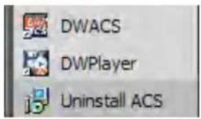 DWACS DWPlayer Uninstall ACS