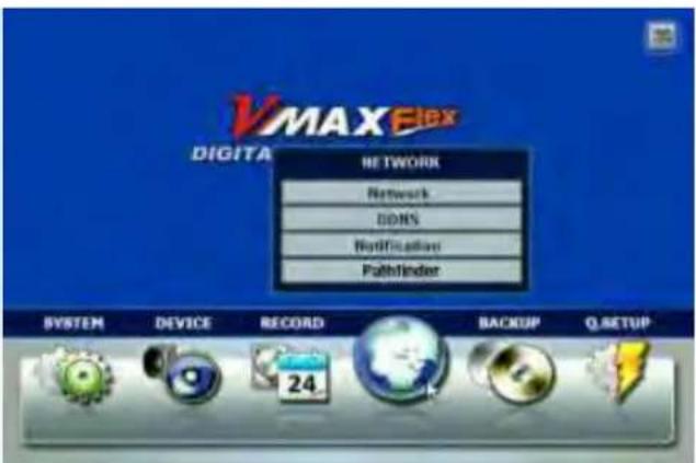 VMAXFlex DIGITA NETWORK Network DONS Notification Pathfinder SYSTEM DEVICE RECORD BACKUP Q SETUP