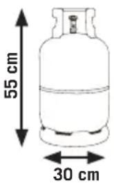 Rommer CFS-3 FG - LPG bottle sizes - 1