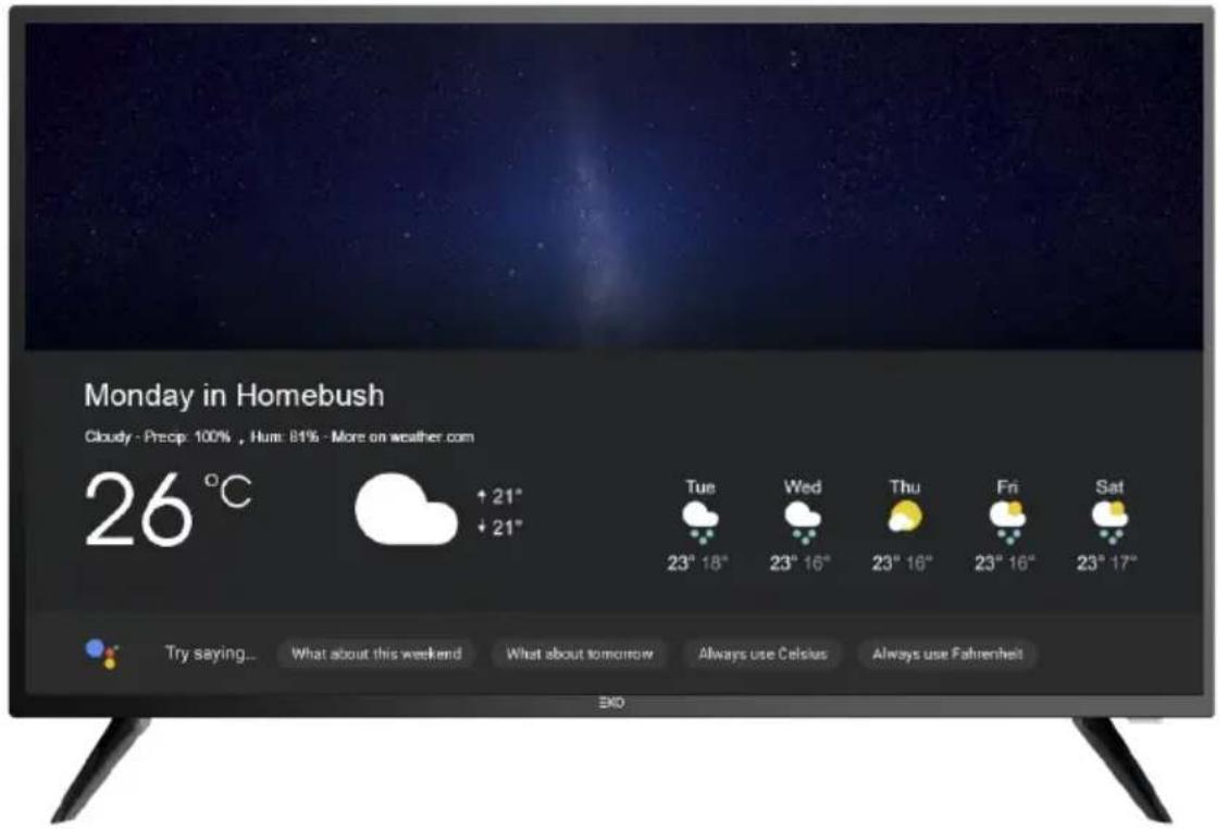 Monday in Homebush Cloudy - Precip: 100% , Hum: 81% - More on weather.com 26 °C + 21° - 21° Tue 23° 18° Wed 23° 16° Thu 23° 16° Fri 23° 16° Sat 23° 17° Try saying... What about this weekend What about tomorrow Always use Celsius Always use Fahrenheit EXO