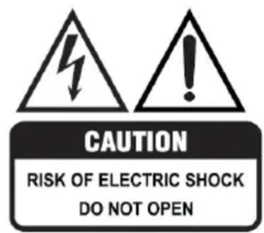 CAUTION RISK OF ELECTRIC SHOCK DO NOT OPEN