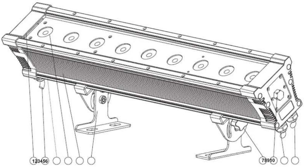 Eurolite T1000 HCL - Geräteübersicht - 1