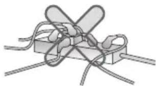 Pure electrical circuit lines without any symbols