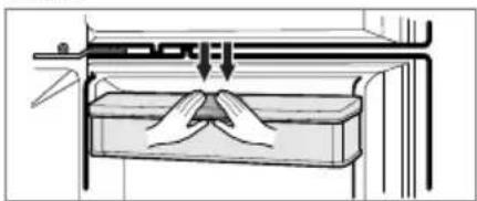 Diagram of a mechanical press or clamping device with no visible text or symbols