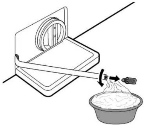 LG F1608BD - Cleaning the Drain Pump Filter and Performing an Emergency Water Evacuation - 4
