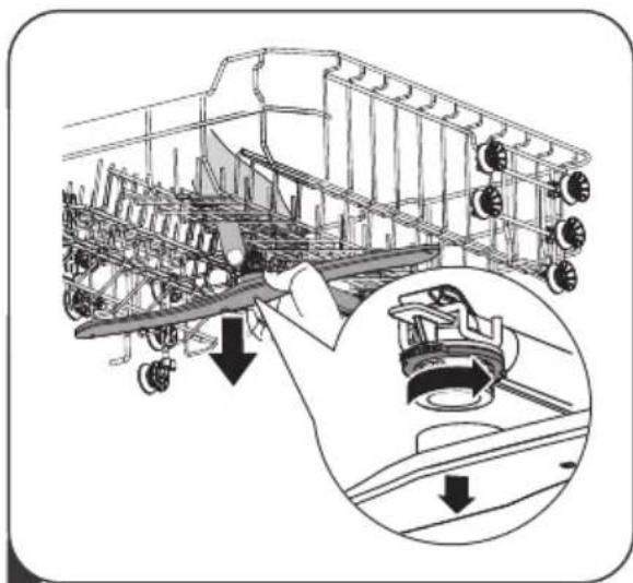 Technical illustration of an aircraft carrier with structural components and a magnified inset showing the internal components (no text or symbols present)
