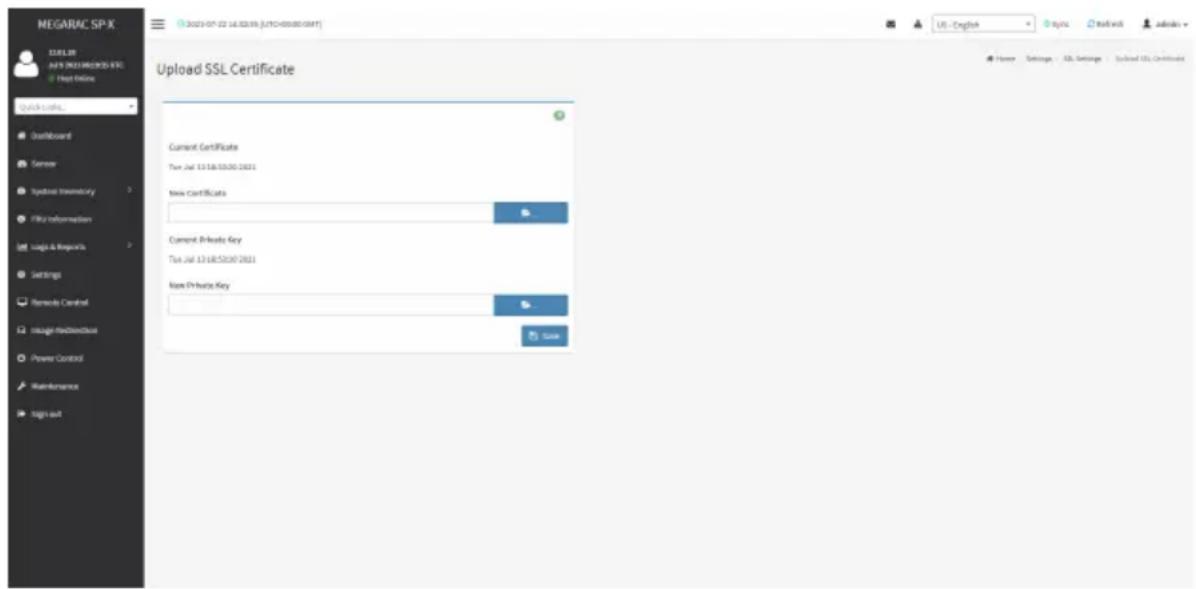 GIGABYTE R182-NC0 - Upload SSL Certificate - 1