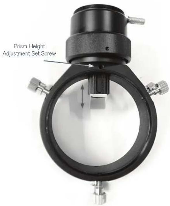 CELESTRON Off-Axis Guider - ADJUSTING THE PRISM HEIGHT - 1