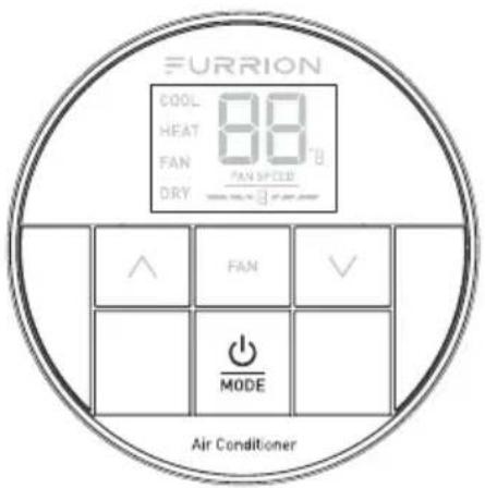 FURRION COOL 88°F HEAT FAN DRY FAN SPEED AVENUE MODE Air Conditioner