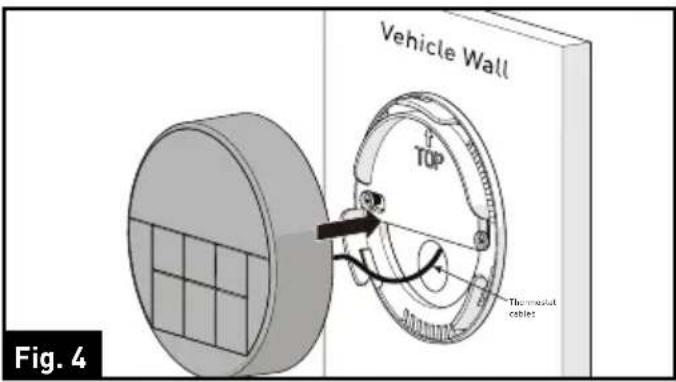 Vehicle Wall TOP Thermostat cables Fig. 4