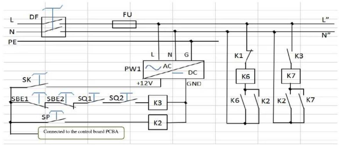 ZKTeco ZKX6550V - Interpretation of Electrical Diagram - 1