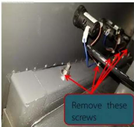 Remove these screws