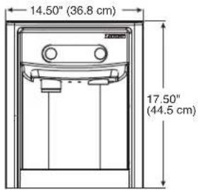14.50" (36.8 cm) 17.50" (44.5 cm)