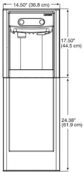 14.50" (36.8 cm) 17.50" (44.5 cm) 24.38" (61.9 cm)