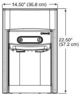 14.50" (36.8 cm) 22.50" (57.2 cm)