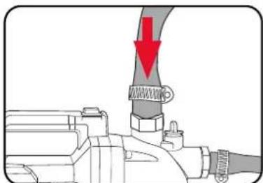 Ozito PXGTPS-0182 - Connecting Hose or Pipe to the Discharge Outlet. - 3