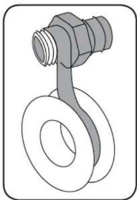 Ozito PXGTPS-0182 - Connecting Hose or Pipe to the Discharge Outlet. - 1
