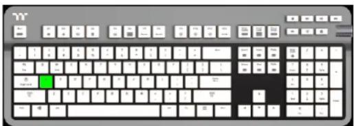 THERMALTAKE Argent K6 RGB - Macro Prompt Funcon: - 1