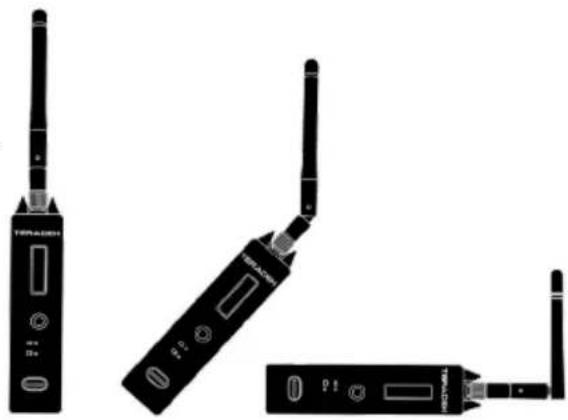Teradek Bolt 4K TX Module - RECOMMENDED ANTENNA ORIENTATION - 1