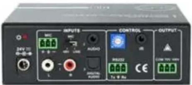 INPUTS CONTROL OUTPUT MFC MFC AUDIO RS232 CLOW TOP AMV Tn 800 CE 40V 40-50Hz L R AUXO PUMBO 1000Ω 100Ω 100Ω 100Ω 100Ω