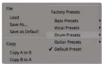 Solid State Logic Native Drumstrip - Preset Management Display - 1