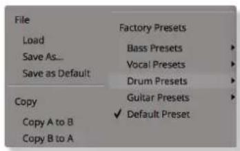 Solid State Logic Native Drumstrip - Preset Management Display - 1