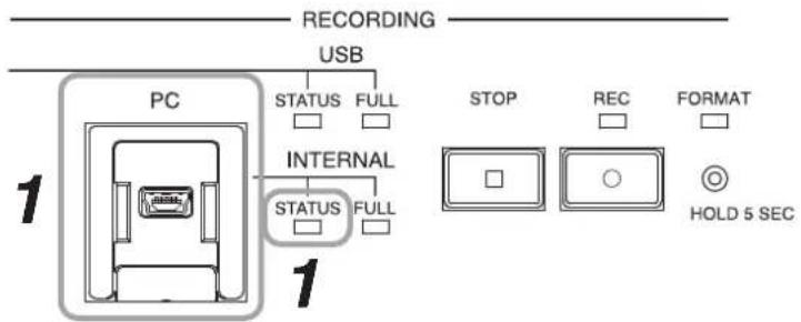 TOA TS-920RC - [Moving sound source files from the internal memory] - 1