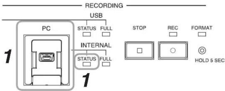TOA TS-920RC - [Selecting and deleting an internal memory sound source file] - 1