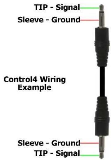 TIP - Signal Sleeve - Ground Control4 Wiring Example Sleeve - Ground TIP - Signal