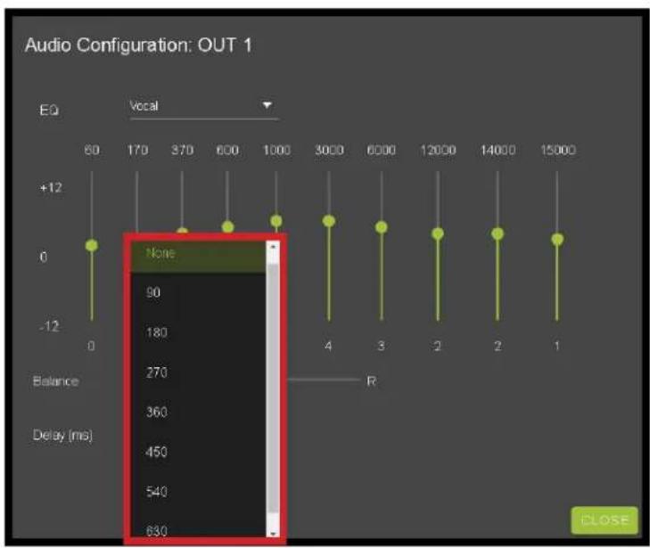 AVPro Edge AC-AXION-4 - WebUI: I/O Config - Output Settings Cont. - 2