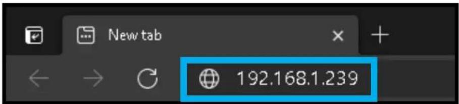 New tab 192.168.1.239