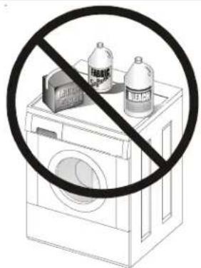 Diagram showing a washing machine with a 'No Plastic Bottle' symbol crossed out, indicating no plastic bottle is used.