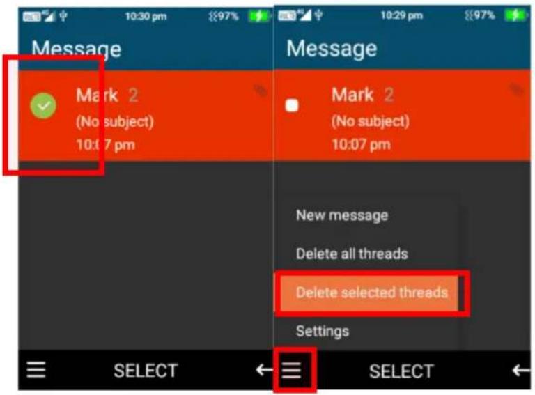 Message Mark 2 (No subject) 10:07 pm Message Mark 2 (No subject) 10:07 pm New message Delete all threads Delete selected threads Settings SELECT SELECT
