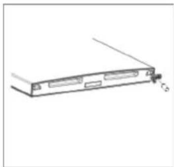 Line drawing of a computer monitor with an attached cable (no text or symbols)