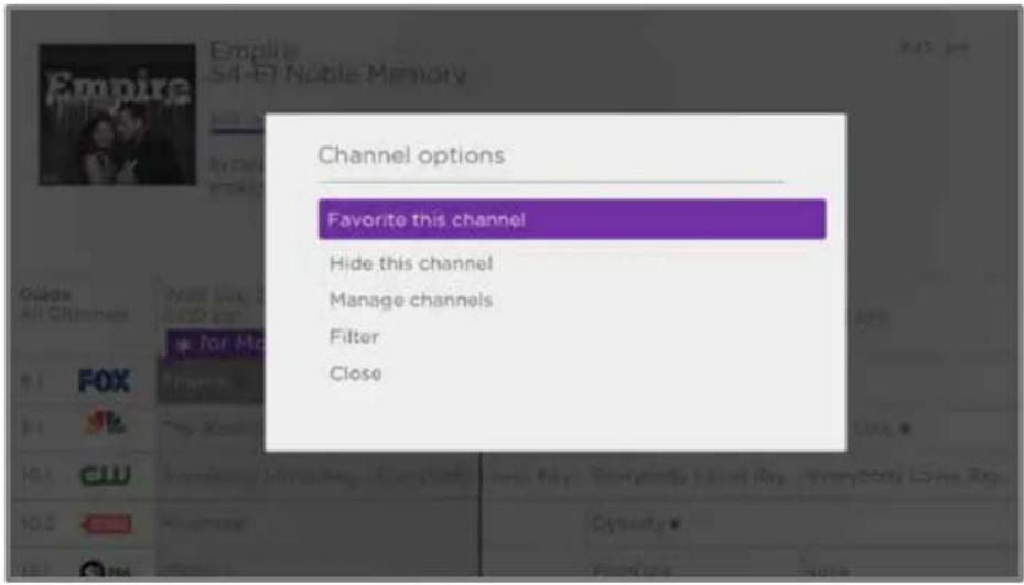 Channel options Favorite this channel Hide this channel Manage channels Filter Close