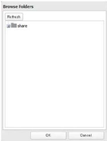 BUFFALO TeraStation 5000 - Select the shared folder that you want to make available to Squeezebox, then click OK. - 1