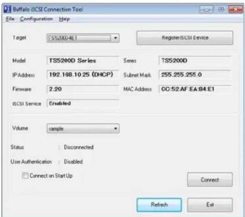 BUFFALO TeraStation 5000 - iSCSI Connection Tool - 1