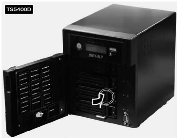 BUFFALO TeraStation 5000 - Drive Replacement (using JBOD or a redundant RAID mode such as RAID 1, 5, or 6 with auto-shutdown disabled) - 8