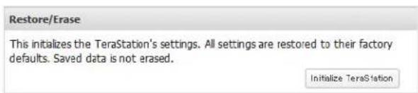 BUFFALO TeraStation 5000 - Initializing from Settings - 3