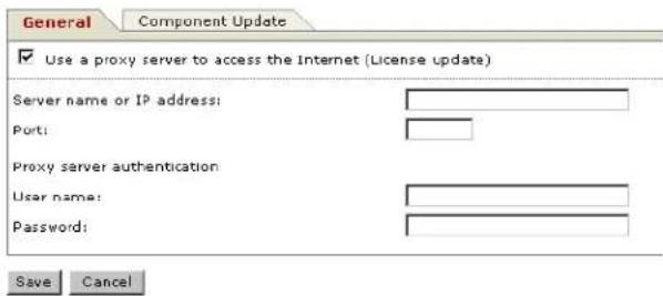 BUFFALO TeraStation 5000 - Check "Use a proxy server to access the Internet (License update)". Enter the IP address and port of the proxy server, then click Save. - 1