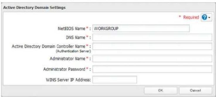 BUFFALO TeraStation 5000 - Enter the desired settings, then click OK. - 1
