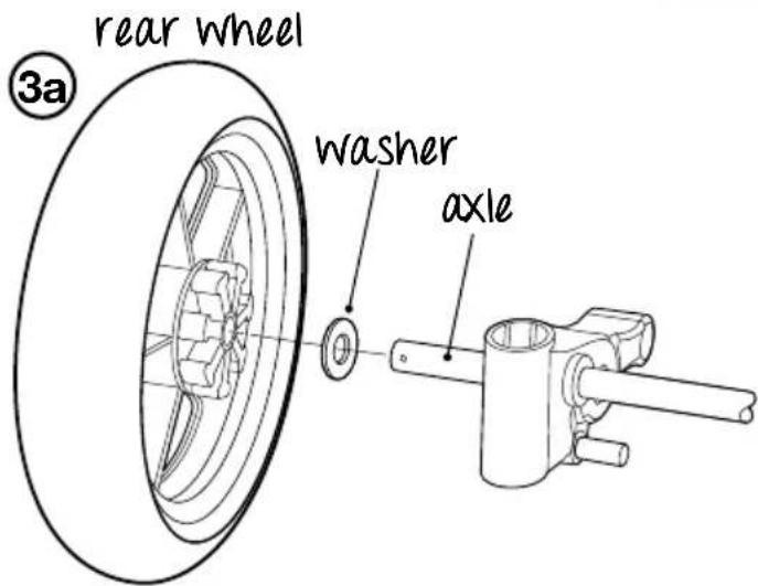 rear wheel 3a washer axle