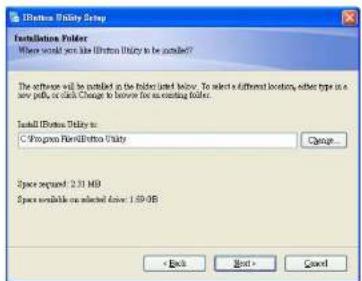 Installation Folder Where would see like Utilities Utility to be installed? The software will be installed on the folder list below. To select a different location, either type is a new page, or Click Change to become for an existing folder. Install Utilities Utility to: C:\Program Files\Estrogen Utility Cancel Space required: 2.31 MB Space available on selected drive: 1.50 GB < Back Next > Cancel