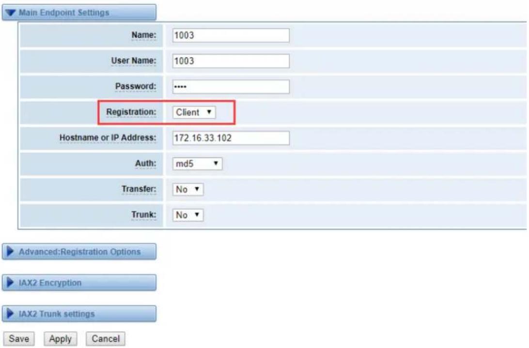 OpenVox SWG-2032L - Add New IAX2 Endpoint - 3